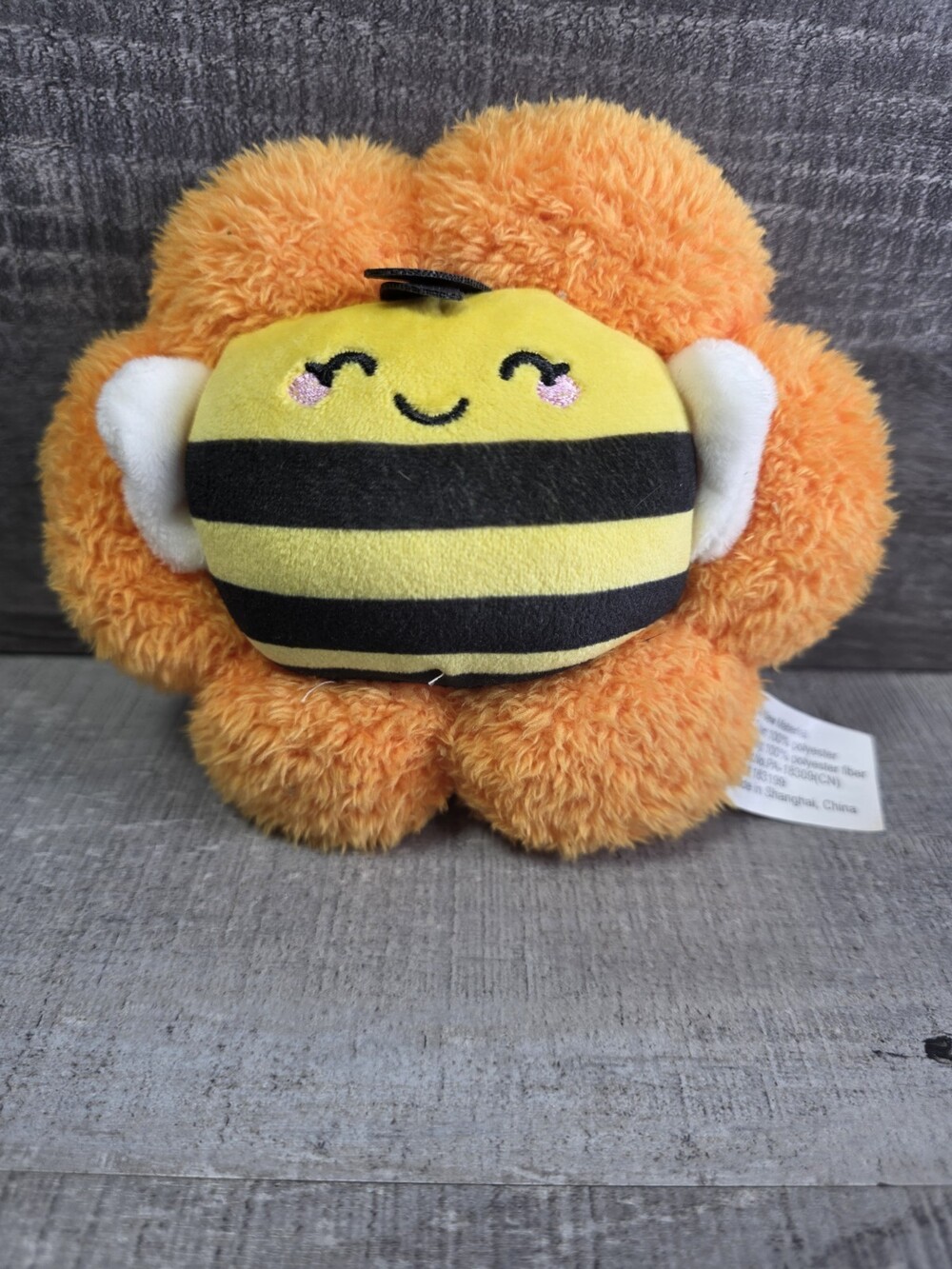 Sunny Bee Plush Yellow Flower Kawaii Stuffed Animal Toy g57